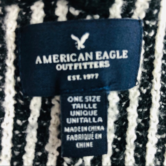 American eagle fringe black Open cardigan sweater - Picture 6 of 7